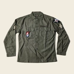 Non Stock Vietnam War US Army OG107 Fatigue Utility Shirt - Im Jin Scouts TOPS