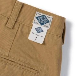 Non Stock 1930s IVY Style Double Pleated Chino Trousers - Yellow BOTTOMS