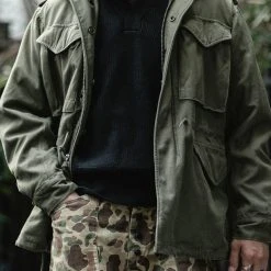 Bronson USAAF Type A-1 V-neck Mechanics Sweater - Black TOPS 18 Bronson USAAF Type A-1 V-neck Mechanics Sweater - Black TOPS