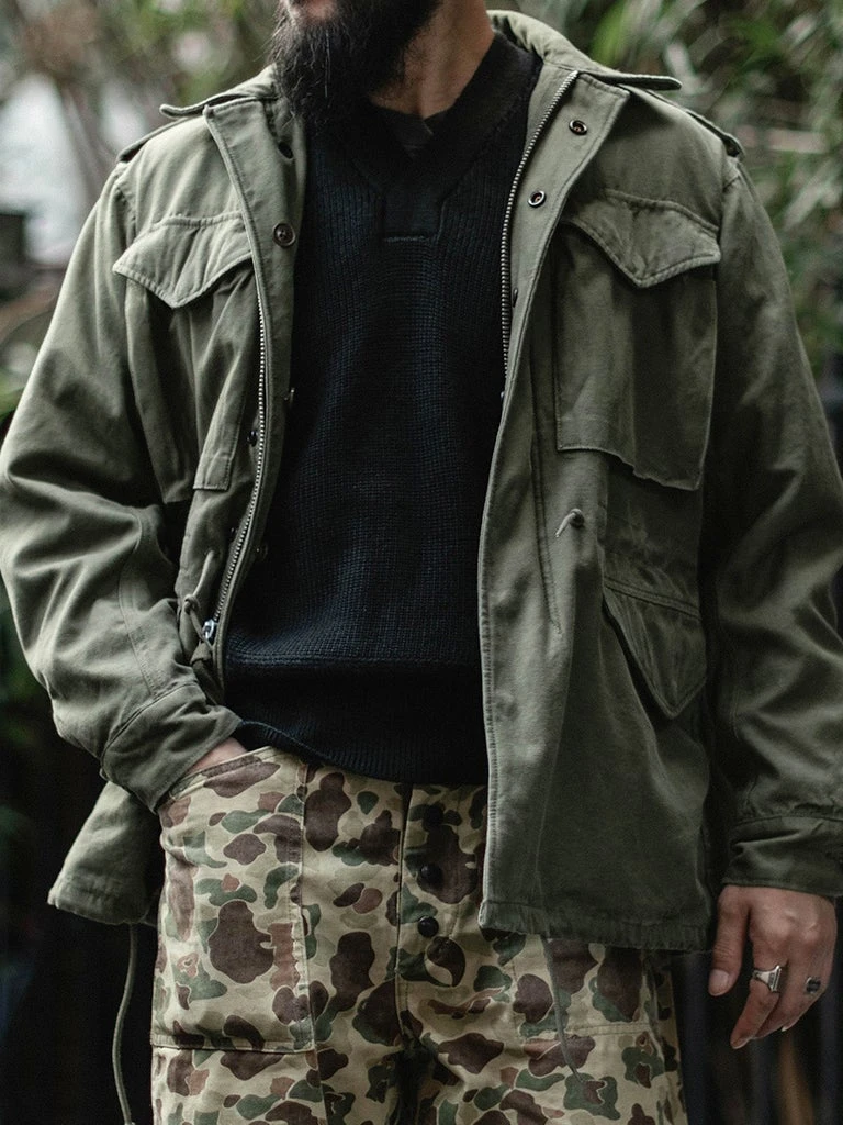 Bronson USAAF Type A-1 V-neck Mechanics Sweater - Black TOPS 5 Bronson USAAF Type A-1 V-neck Mechanics Sweater - Black TOPS