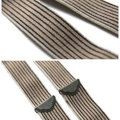 Bronson Old-Time Y-Back Leather Button Suspender