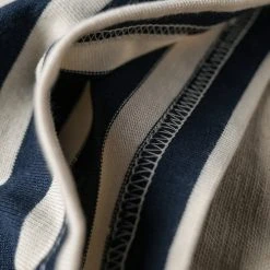 Bronson Breton Stripe T-Shirt - Navy/White