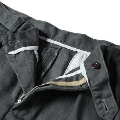 Non Stock Classic Straight Leg Double Pleated Shorts - Gray