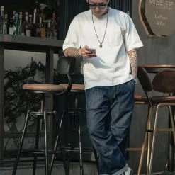 Non Stock NEW ARRIVALS Loose Climbers' Pants - Denim Blue