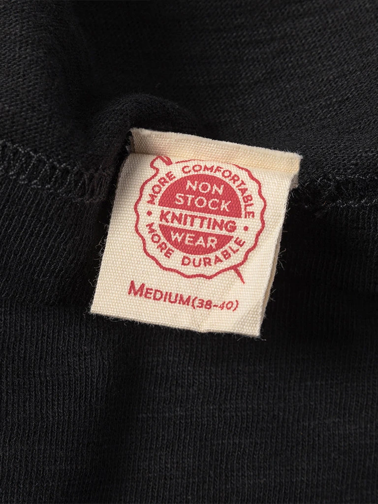 Non Stock 10.5 Oz US Cotton Tubular Gusset T-Shirt - Black 19 Non Stock 10.5 Oz US Cotton Tubular Gusset T-Shirt - Black