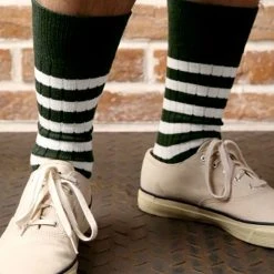 Non Stock BEST SELLERS Old School Prisoner Striped Cotton Socks