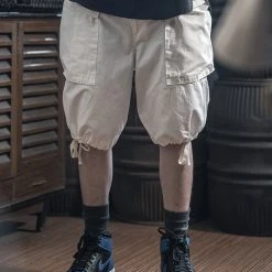 Non Stock NEW ARRIVALS 8.5 Oz Cotton Ripstop Cargo Shorts - White