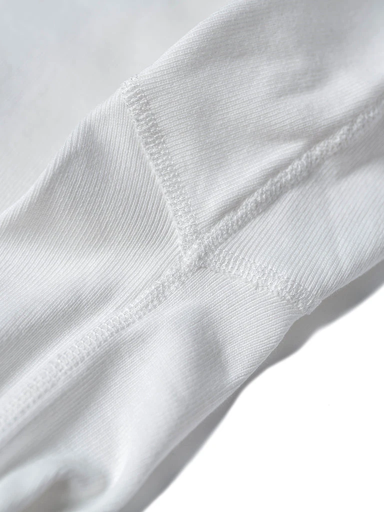 Bronson 14 Oz Side Closing Henley T-Shirt - White Long Sleeve T-Shirts 10 Bronson 14 Oz Side Closing Henley T-Shirt - White Long Sleeve T-Shirts