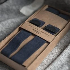 Bronson ACCESSORIES Old-Time X-Back Leather Button Suspender