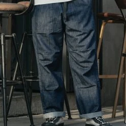 Non Stock NEW ARRIVALS Loose Climbers' Pants - Denim Blue