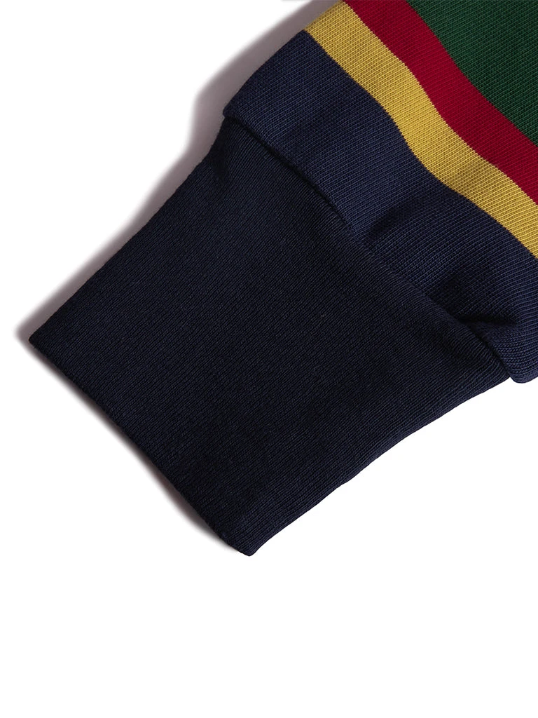 Non Stock Classic Fit Striped Jersey Rugby Shirt - Green Ivy Stripe TOPS 9 Non Stock Classic Fit Striped Jersey Rugby Shirt - Green Ivy Stripe TOPS