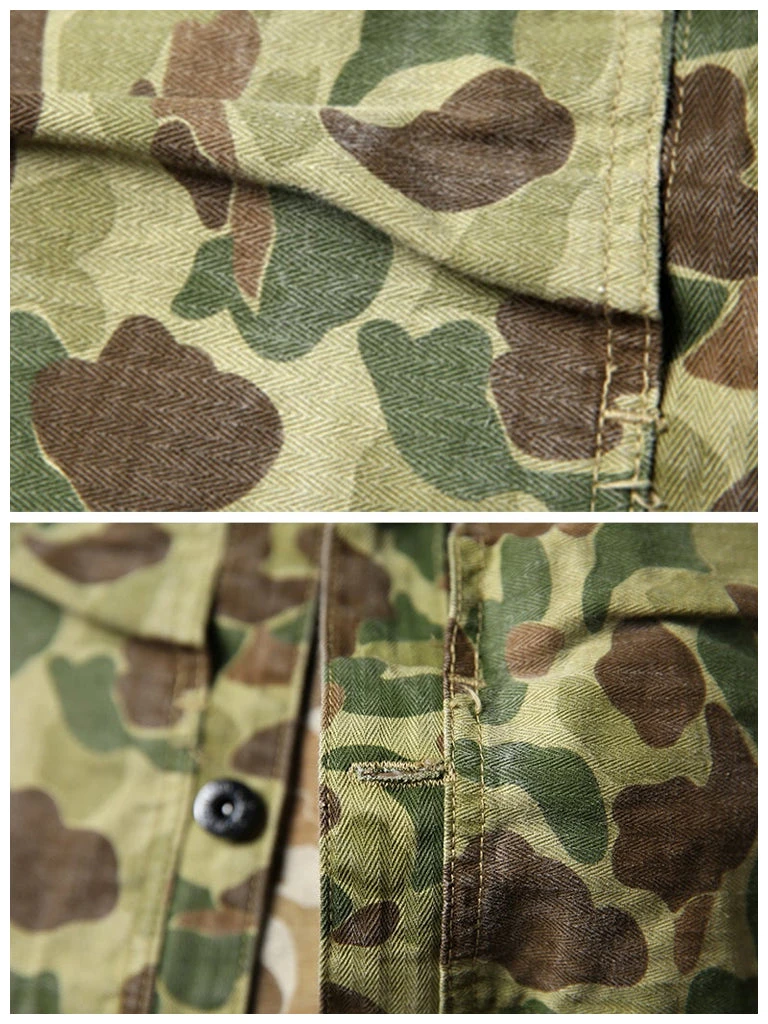 Bronson OUTERWEAR WWII USMC Type P-44 HBT Duck Hunter Camo Jacket 11 Bronson OUTERWEAR WWII USMC Type P-44 HBT Duck Hunter Camo Jacket