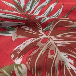 Non Stock Plants & Flowers Pattern Aloha Shirt - Red New Arrivals - S/S 2022