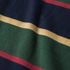 Non Stock TOPS 9.8 Oz IVY Style Striped T-Shirt - Navy/Green