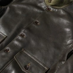 Bronson USAAF Type A-1 Leather Flight Jacket - Dark Brown OUTERWEAR
