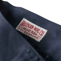 Bronson NEW ARRIVALS Lot 952 HBT Striped Mechanic Pants - Navy