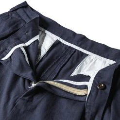 Non Stock Classic Straight Leg Double Pleated Shorts - Navy BOTTOMS