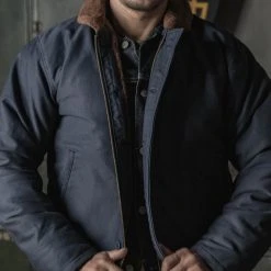 Bronson OUTERWEAR 1943 US Navy 1st Type N-1 Woolen Deck Jacket - Navy Stencil