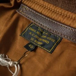 Bronson USAAF Type A-1 Leather Flight Jacket - Light Brown OUTERWEAR