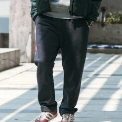 Non Stock NEW ARRIVALS 17.6 Oz Heavyweight Terry Sweatpants - Black