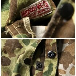 Bronson OUTERWEAR WWII USMC Type P-44 HBT Duck Hunter Camo Jacket 24 Bronson OUTERWEAR WWII USMC Type P-44 HBT Duck Hunter Camo Jacket