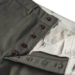 Bronson 13 Oz Cotton Bedford Cord Pants - Olive 27 Bronson 13 Oz Cotton Bedford Cord Pants - Olive