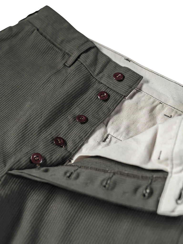 Bronson 13 Oz Cotton Bedford Cord Pants - Olive 12 Bronson 13 Oz Cotton Bedford Cord Pants - Olive
