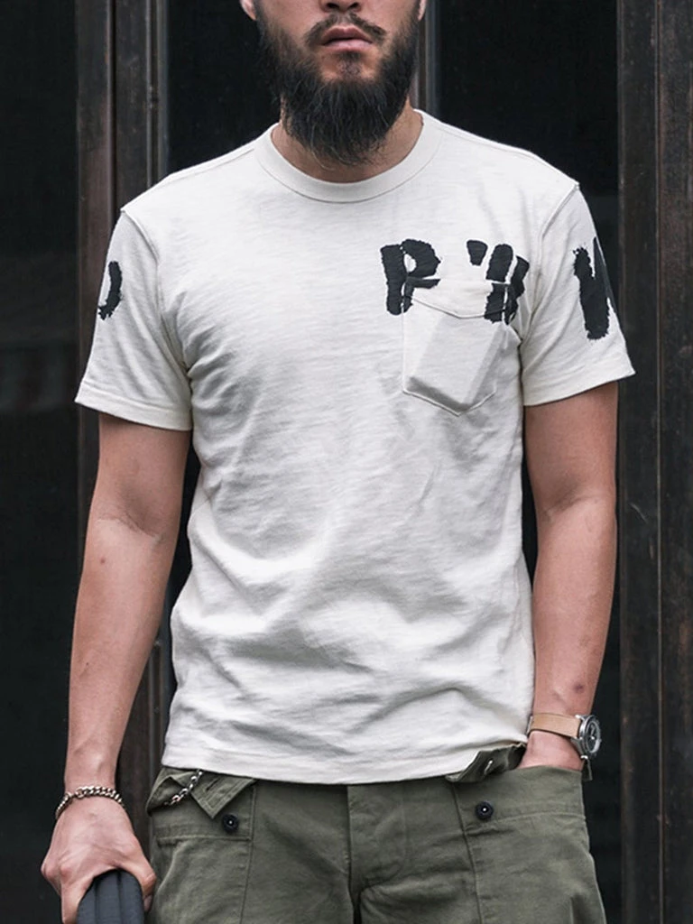 Bronson TOPS WWII US Army PW Pocket T-Shirt 12 Bronson TOPS WWII US Army PW Pocket T-Shirt