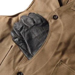 Bronson NEW ARRIVALS 1930s Heavyweight Canvas Game Pocket Hunting Vest - Khaki