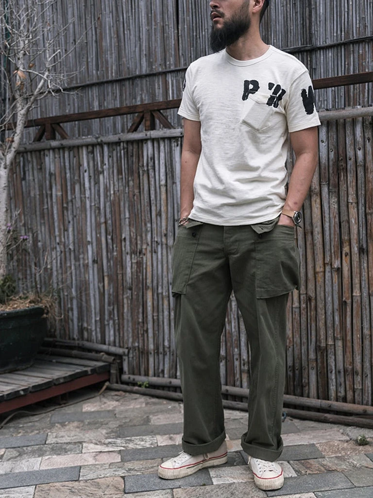 Bronson TOPS WWII US Army PW Pocket T-Shirt 13 Bronson TOPS WWII US Army PW Pocket T-Shirt