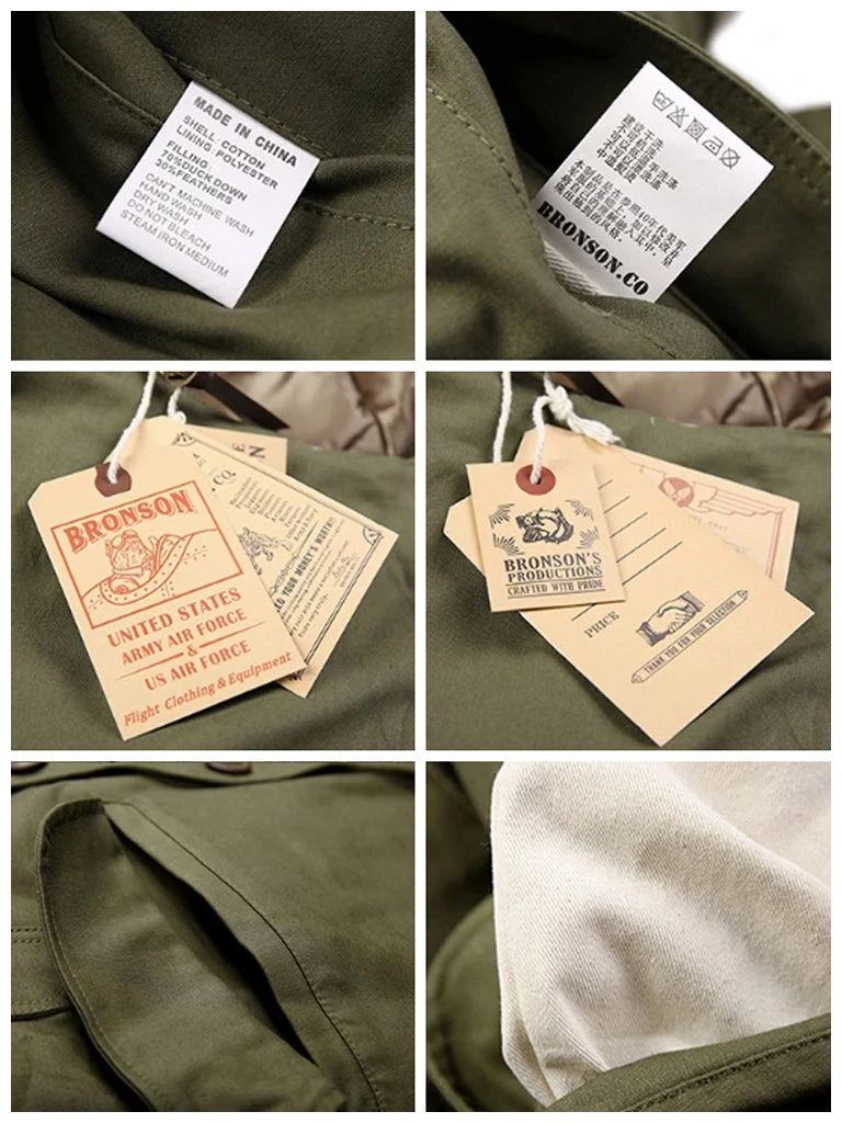 Bronson OUTERWEAR US Army Air Forces Type B-9 Flight Down Parka 13 Bronson OUTERWEAR US Army Air Forces Type B-9 Flight Down Parka
