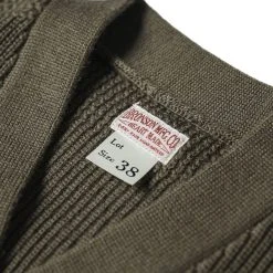 Bronson USAAF Type A-1 V-neck Mechanics Sweater - Olive