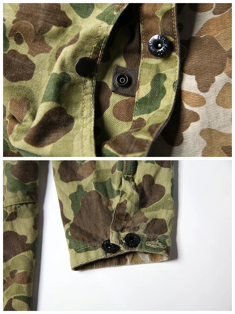 Bronson OUTERWEAR WWII USMC Type P-44 HBT Duck Hunter Camo Jacket 13 Bronson OUTERWEAR WWII USMC Type P-44 HBT Duck Hunter Camo Jacket