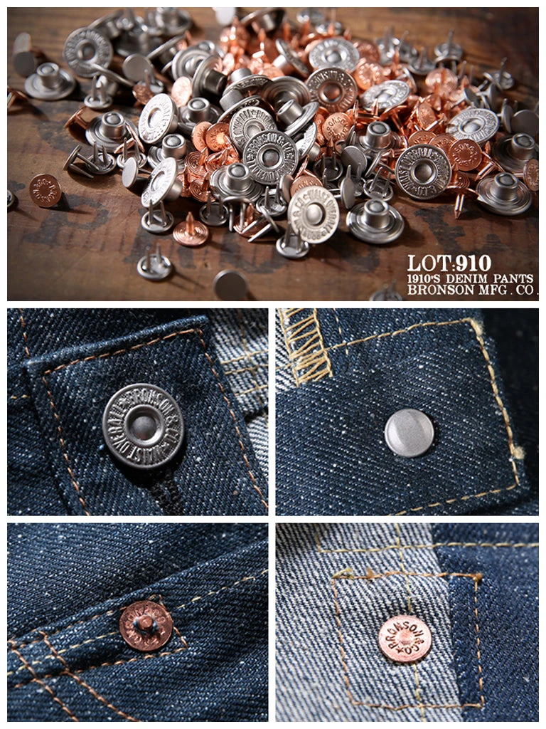 Bronson Lot 910 1910s 12.5 Oz Selvedge Denim Jeans 13 Bronson Lot 910 1910s 12.5 Oz Selvedge Denim Jeans