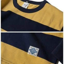 Non Stock TOPS 10 Oz Striped Long Sleeve Crewneck T-Shirt