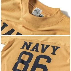 Bronson TOPS US Naval Football T-Shirt - Yellow