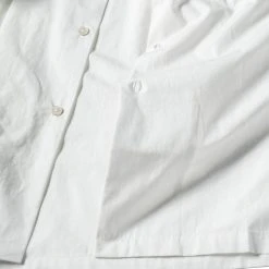 Bronson Back In Stock Classic Panama Open Collar Shirt - Ivory White
