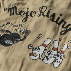 Non Stock TOPS Loose Embroidery Bowling Shirt