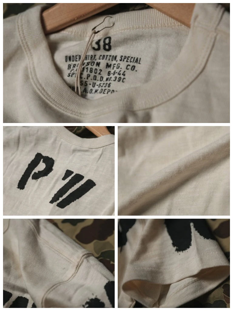 Bronson TOPS WWII US Army PW Pocket T-Shirt 15 Bronson TOPS WWII US Army PW Pocket T-Shirt