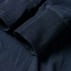 Bronson Vintage Long Sleeve Henley T-Shirt - Navy TOPS