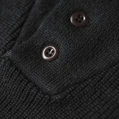 Bronson TOPS US Army High Neck Wool Sweater - Black