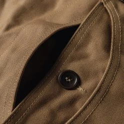 Bronson NEW ARRIVALS 1930s Heavyweight Canvas Game Pocket Hunting Vest - Khaki