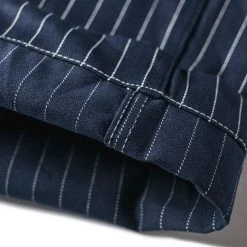 Bronson NEW ARRIVALS Lot 952 HBT Striped Mechanic Pants - Navy