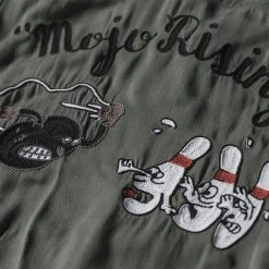 Non Stock TOPS Loose Embroidery Bowling Shirt