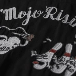 Non Stock TOPS Loose Embroidery Bowling Shirt