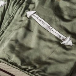 Non Stock 1950s Reversible Acetate Souvenir Jacket - Falcon × Tiger