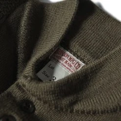 Bronson TOPS US Army High Neck Wool Sweater - Olive