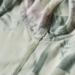 Non Stock Ukiyo-e Tiger & Bamboo Pattern Aloha Shirt - Light Green TOPS