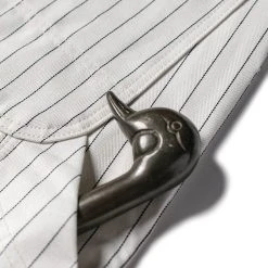 Bronson NEW ARRIVALS Lot 952 HBT Striped Mechanic Pants - White