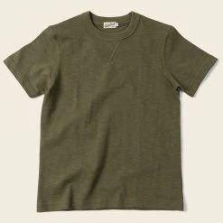 Non Stock 10.5 Oz US Cotton Tubular Gusset T-Shirt - Green